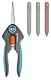 Blumenschere Gardena FreshCut Set Ernteschere aus rostfreiem Edelstahl