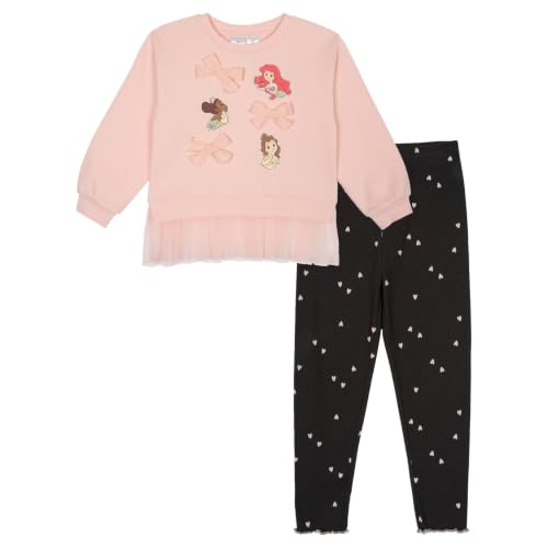 Image of Disney Girls' 2-Piece Fleece Sweatshirt and Leggings Set for Baby & Kids
