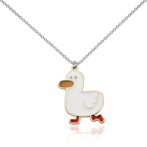 BNQL Duck Necklace Duck Gifts for Duck Lovers Jewelry Cute Duck Gifts Cartoon Duck Owner Gift Duck Charms Pendants Necklace2