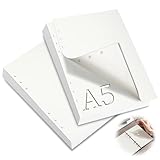 Design Standard a 6 Fori: mawmuaw fogli a5 con buchi 6 anelli presenta un design a 6 fori standardizzato a livello internazionale, perfettamente compatibile con la maggior parte dei raccoglitori A5 a sei anelli. Il ricambio consente di rimuovere, riorganizzare o sostituire facilmente le pagine interne, facilitando l'organizzazione e l'archiviazione per mantenere i tuoi appunti sempre ben strutturati.