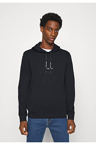 Armani Exchange Men's Pull-Over Hooded Sweatshirt with Front Back Logo2