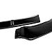 HK5 3 Pieces Front Bumper Lip Spoiler Splitter Side Body Kit Trim Protection Compatible with 2010-2013 Mazda 3, 2011 2012 (Painted Black)