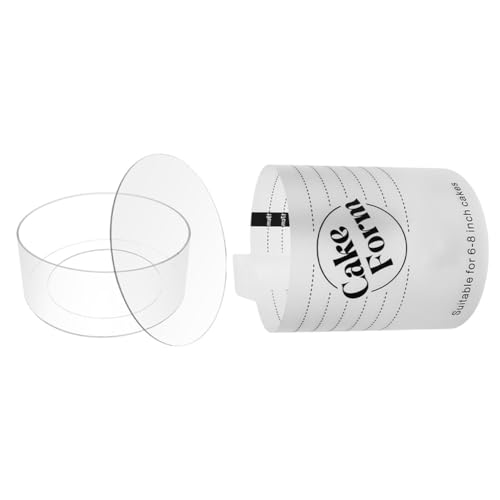 Wzxksoac Moule Rond Ajustable pour Gâteau, Rétractable pour Outils de Fondant, Anneau en Acrylique pour Mousse, Anneau de Cuisson, pour Outils de Gâteau 10 Pouces