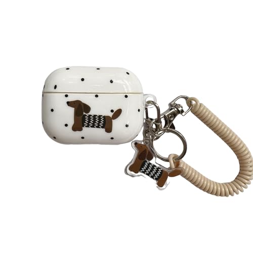 Coque AirPods Pro 3 teckel en TPU étui de protection mignon pour écouteurs Apple