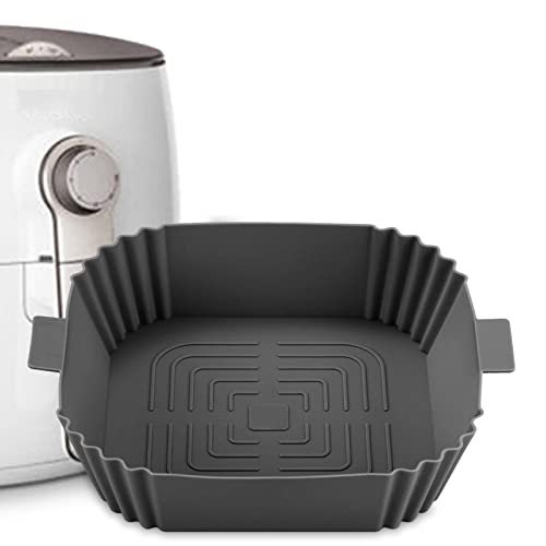 Air Fryer Silicone Quadrado | Assadeira reutilizável Air Fryer Silicone Pot Bowl Basket - Substituiç