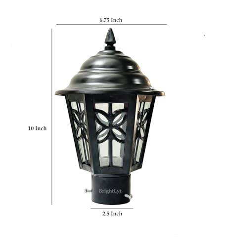 Image of Gate Light for Main Gate, Waterproof & Rust-Resistant Outdoor Lights, Pillar Light, Farmhouse Gate Lamps and Decorative Outdoor (GL11, Pack of 1)
