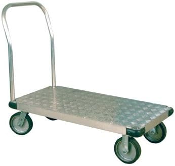 YuanKanJu Sudopo Heavy Duty Aluminum Platform Hand Truck Cart 24x36 Poly Caster, 2400 Lbs Capacity!