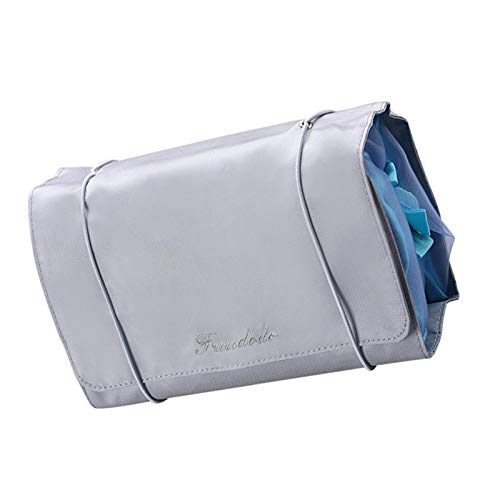 Hanging Roll-Up Makeup Bag Toiletry Carry Pouch with 4 Removable Storage Bags, Travel Organizer for Women Organize Make Up, Cosmetics, First Aid, Medicine, Personal Care, Brush Holder