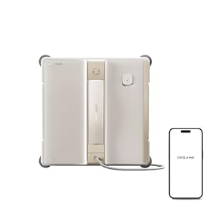 dreame C1 Fensterputzroboter, 5.500 Pa Saugkraft, zuverlässiges Sicherheitskonzept, CornerClean-Technologie, gründliche Nassreinigung, Dual-Spray-Technologie, intelligente Planung des Reinigungswegs