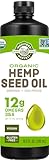 Manitoba Harvest Organic Hemp Oil, Cold Pressed, 12g of Omegas 3&6 Per Serving, Non-GMO, 16.9 Fl Oz