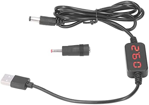 Eujgoov Cyfrowy Wyświetlacz USB Boost Converter Cable Step-up Volt Transformer Regulator Mocy Linii do ładowarki Power Bank(5V to 12V)