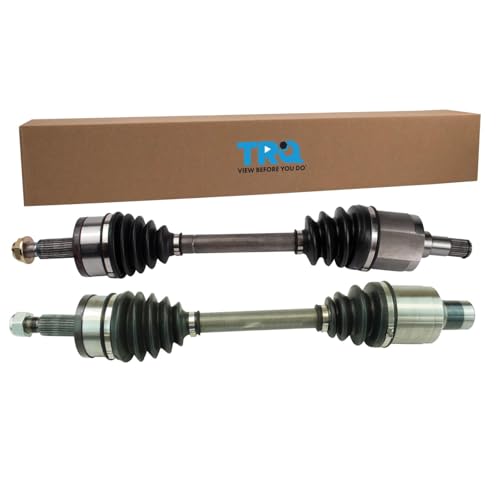 Image of TRQ Front Driver & Passenger Side CV Axle Assembly Set for 05-20 Chrysler 300 07-22 Dodge Charger 17-22 Challenger 05-08 Magnum
