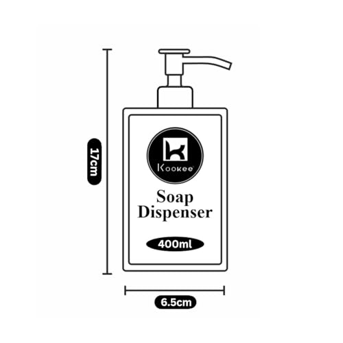 Image of SaSaSa Ceramic Soap Dispenser for Bathroom handwash, refillable Pump Bottle for Kitchen Hand wash Basin, Set of 2, White (11003)
