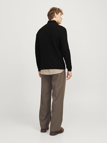 Jersey de punto hombre JACK JONES Jjcraig Knit Half Zip con acabados elásticos premium 3