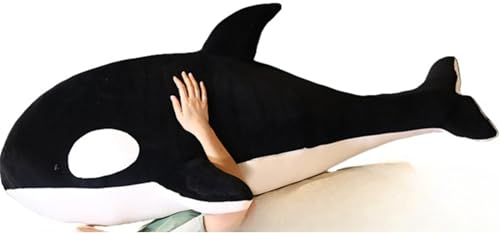 Ziuuihu特大ぬいぐるみ 大きいぬいぐるみ 可愛い シャチ グッズ だきまくら 動物シャチ ぬいぐるみ 大きい 特大 柔らかく 可愛い 海洋動物 リアル クッション 添い寝枕 リラックス 癒される 添い寝 肌触り良い 低反発 人形 萌え もちもち イン