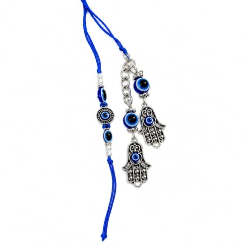 Image of eCraftIndia Set of 2 Purple Floral & Pearl Designer Rakhis with Roli Chawal Pack and Best Bro Ever Fridge Magnet