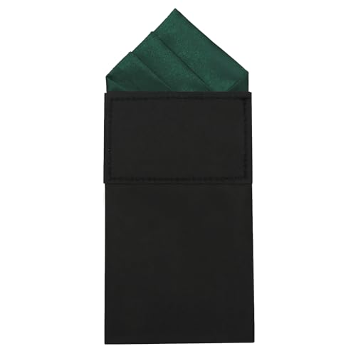 Image of Mens Pre-Folded Pocket Squares on Card Pocket Handkerchief for Suit Accessories