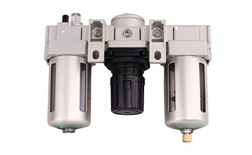 Sns AC4000-N04A 1/2 Inch Npt Compressed Air Filter Regulator Lubricator Three Unit Combo Frl Water/Oil Trap Separator thumb #1