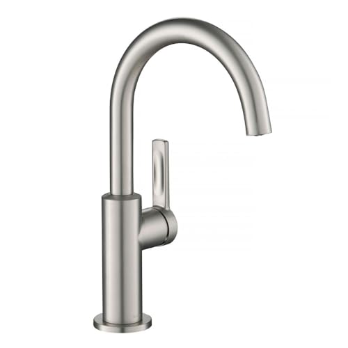 KRAUS Oletto Single Handle Kitchen Bar Faucet in Spot Free Stainless Steel, KPF-2822SFS