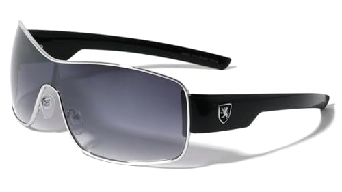 Dweebzilla Sport Wrap Around One Piece Shield Lens Aviator Sunglasses