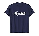 Mustangs Mascot T Shirt Vintage Sports Name Tee Design T-Shirt