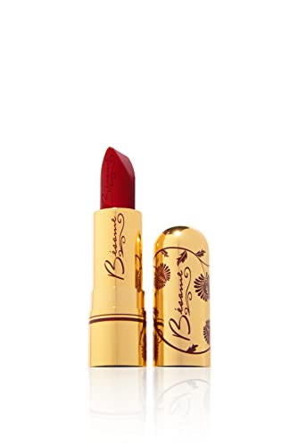 Besame Cosmetics | Forever Red Lipstick - 1925 | Classic Color Lipstick | Vintage Makeup | Long Lasting Lipstick | Semi Matte Lipstick for Women | Moisturizing Lipstick for Sensitive Skin