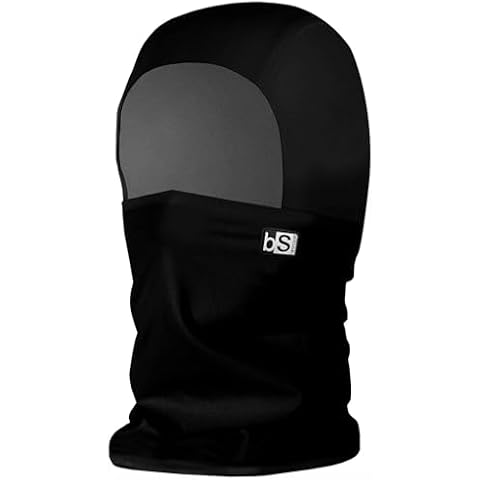 BLACKSTRAP Treble Hood Balaclava Ski Mask, Helmet Compatible, All Day Comfort, Adult Unisex, One Size Fits All, [Black] Cover
