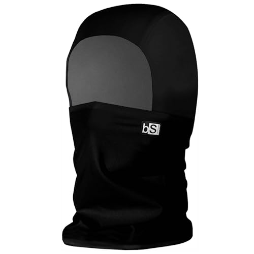 BLACKSTRAP Treble Hood Balaclava Ski Mask, Helmet Compatible, All Day Comfort, Adult Unisex, One Size Fits All, [Black]