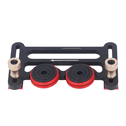 Double rouleau de guidage en aluminium pour blocs de table de scie