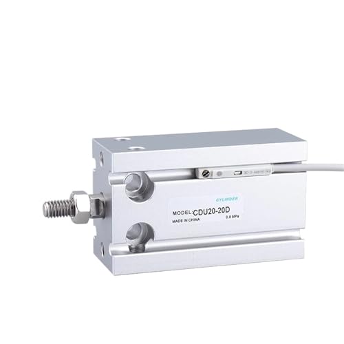 Vérin pneumatique CDU25 double effet course 10mm pour automatisme - 5