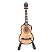 QANYEGN Guitar Model, Mini Wooden Guitar Decoration, Classical Instrument Model for Office Home Gift with Stand and Case(8cm)