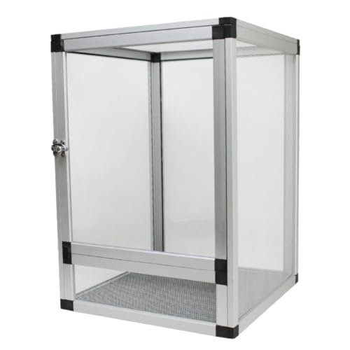 Brfveob 爬虫類 カメレオンケージ 飼育箱 両生類 生き物 無脊椎動物 観察所 合金 カブトムシ カエル コオロギ カメ 生息地 通気性の良い ライブケージ 爬虫類ケージ クリーピングアート 国境を越えたペット 飼育箱 カメレオン トカゲ ヘビ アル