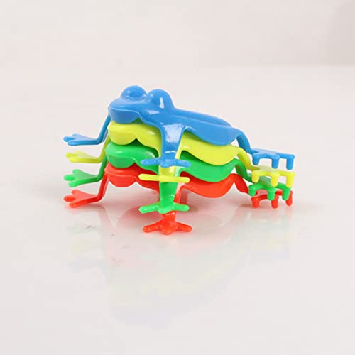 TOYANDONA 24 Pcs Sapos de Plástico a Granel Brinquedo de Salto de Sapo Pressionando O Dedo Engraçado