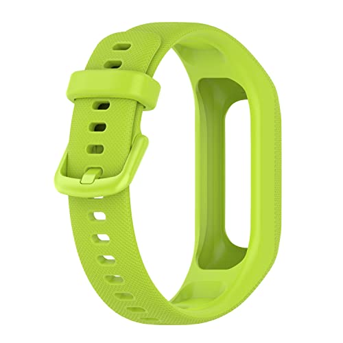 Pulsera de Silicona para Garmin Vivosmart 5 pulsera, Color Suave Integrado Reloj Correas de Repuesto Pulseras Pulsera Caso Cubierta Accesorios para Vivosmart 5 Inteligente Pulsera (lima)