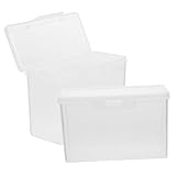 VALICLUD 2 piezas Caja para Queso Rebanadas Unidades Contenedor con Tapa de PP Resistente para Almacenamiento y Conservación Frigorífico Reutilizable para Cocina y Organización de