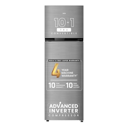 Image of IFB 331L, 2 Star, Tru Convertible 10-in-1, Advanced Inverter Compressor, Frost Free Double Door Refrigerator, 4-Year Machine Warranty (IFBFF-3832DBSET, Brush Grey)