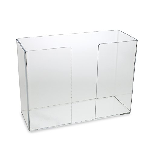 Source One LLC Deluxe Clear Acrylic Dual-Dispensing Paper Towel Holder Wall Mount & Counter Top Options Available (1, Counter Top - Thumbnail 3