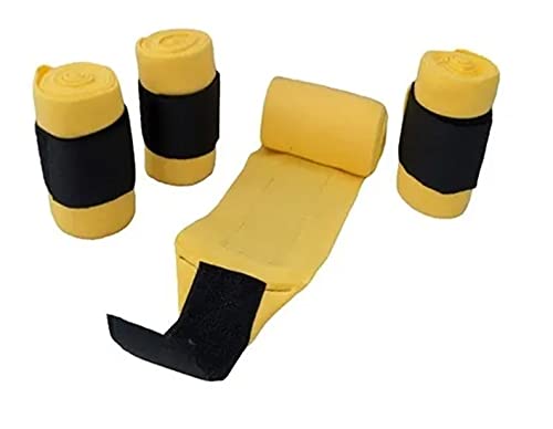 Liga De Descanso Para Cavalo - Jogo Com 4 Peças (Amarelo)