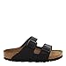 Birkenstock Women's Arizona Soft Footbed, Black Birko-Flor¿, 39 N EU