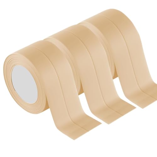 Image of Caulk Strip Waterproof and Oil-Proof Caulking Sealing Tape for Cooktop Self Adhesive Caulk Tape for Sink Toilet Bathroom Wall Edge Bathtub Caulk Strip Tape (Beige 3 pcs(1.5 inch x10.5 Ft x3pcs))