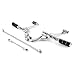 HNSXDM Chrome Forward Controls Kit Pegs Levers Linkages (Complete Kit Pegs Levers Linkage) (Steel) for Forty 8 for Seventy 2 for Iron 883 for 1200 for 883