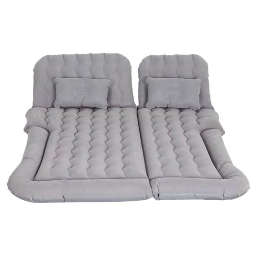 Image of Oshotto Multifunctional Car Inflatable Bed Air Mattress SUV Car Travel Outdoor Camping mat with Two Air Pillows and Air Pump Compatible with BMW X3 (Grey)