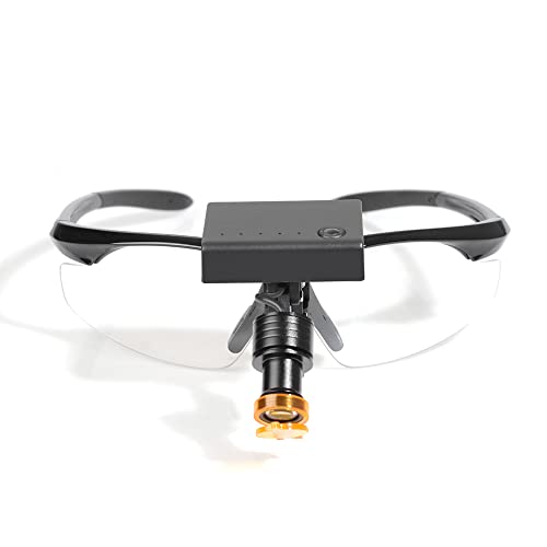 Xux Cordless 5W Integrated Headlamp Portable With Optical Filter Dy-013-F Fix-On Glasses Clear Spot 4 Light Level #TOP1