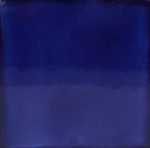 Cerames- Dark Blue Marquez Mexicano Mexican Solid Color Tiles Backsplash 4X4 | Pack Of 90 Handmade Tiles | Talavera Bathroom And Kitchen Splashbacks Tiles #TOP14
