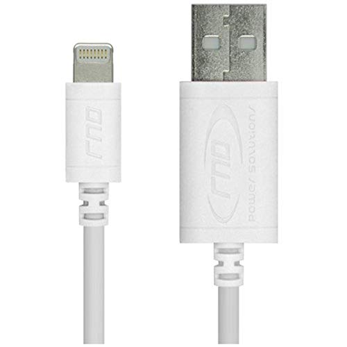 RNDs Lightning to USB 6ft Cable for Apple iPhone and iPad (Pro, Air, Mini) [Apple MFi Certified] (6 feet/1.8M/White) image 2