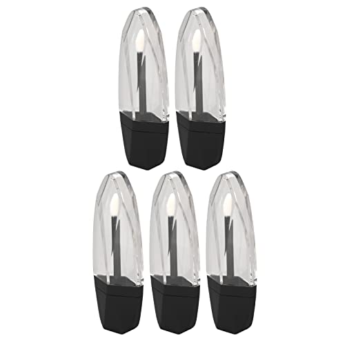 AMONIDA Empty Lip Gloss Tube,5pcs Empty Lip Gloss Tube Leakage Proof Clear Mini Leaf Shape Refillable Lip Glaze Bottle for DIY Lip Cosmetic 7ml