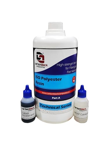 carbonblack composites Fiberglass Resin Kit 1Kg