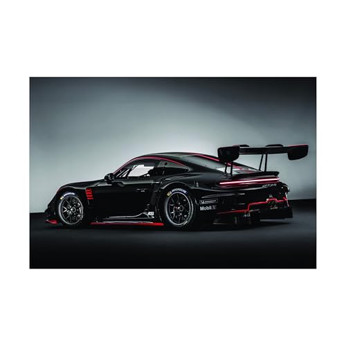 Supercar Poster 911 GT3R Poster Racing Wall Art Painting Canvas Birthday Gift Prints House Decor Framed or Frameless (Back, 24L x 36W, Framed)