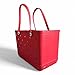 SunTote X Large Beach Bag Tote| Durable Lightweight Waterproof Washable Open Tote Bag for Beach, Pool, Boat, Sports (Rose Red)