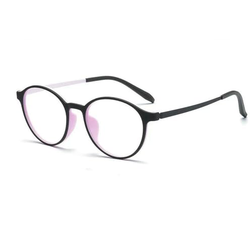 Montura óptica de titanio JJDFW gafas redondas retro y ultraligeras